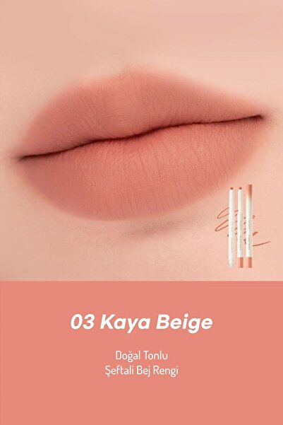 Romand Doğal Dudak Rengi Veren Mat Dudak Kalemi - Lip Mate Pencil -03 Kaya Beige