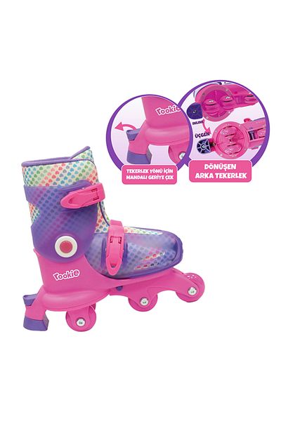 Rookie 2 in 1 Twisty Roller Skate with Adjustable Wheels