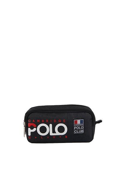 Cambridge Polo Club Unisex School Normcore Double Compartment Pen Holder and Bag Set