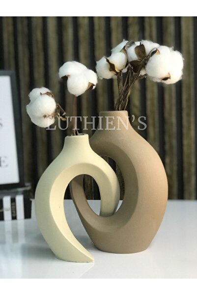 Luthien Dear Ivy Vase Set - Coffee and Cream