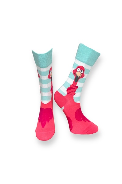 Mevo Tekli Unisex Flamingo Çorap