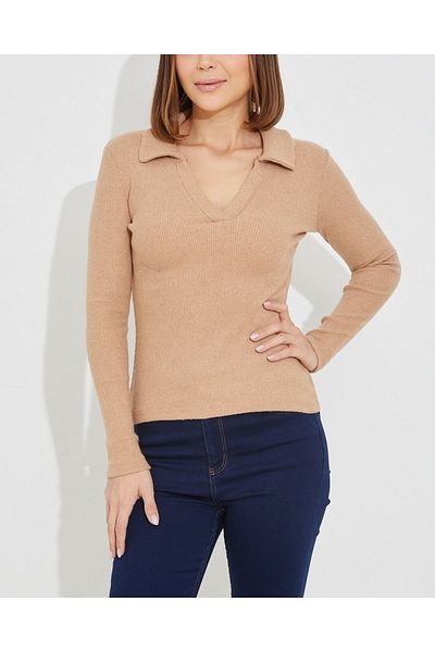 Mercan Women's Polo Neck Blouse
