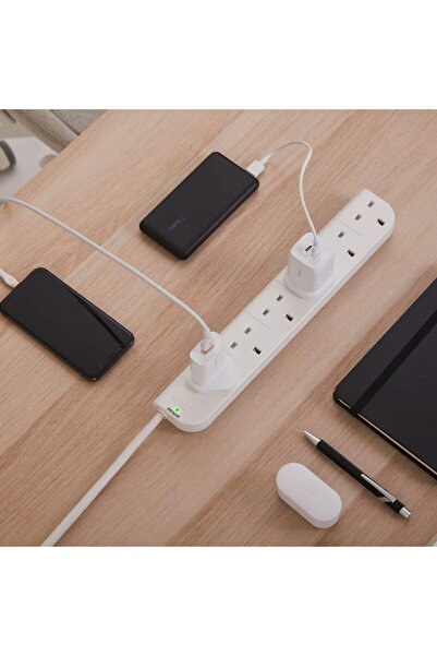 Belkin E-Series 6 Socket, 1-Metre SurgeStrip, Surge Protector, Power Extension Cord