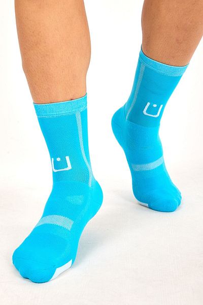 MURR Unisex 3 Pack - Reflective Moisture Absorbing Running and Walking Sports Socks