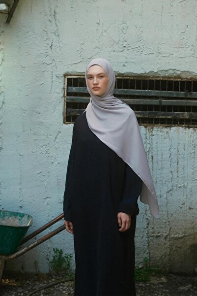 Qef Gray Daily Crepe Shawl