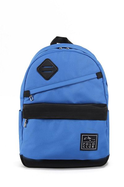 Cambridge Polo Club Unisex Blue School Bag - 3 Compartments, Cpc3011.004