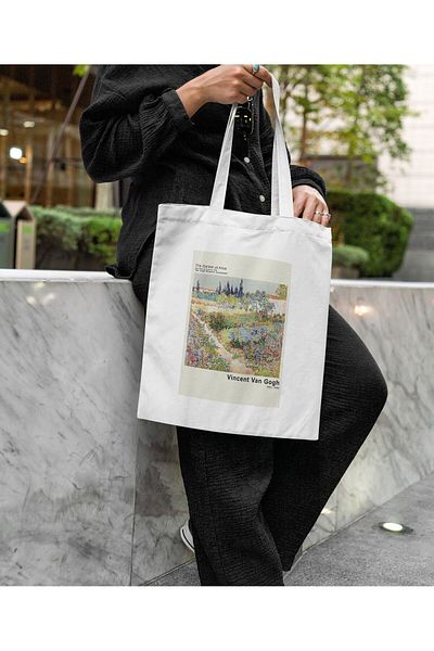 daystore Van Gogh - The Garden At Arles με μοτίβο υφασμάτινη τσάντα