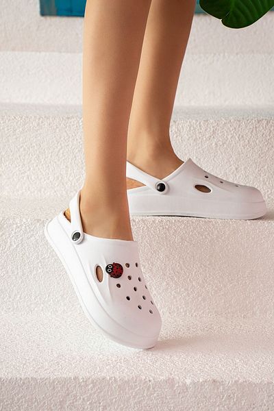 Ege's Shoes صندل نسائي مريح من إيفا سي بيتش كوك دكتور ممرضة مستشفى كونفورت