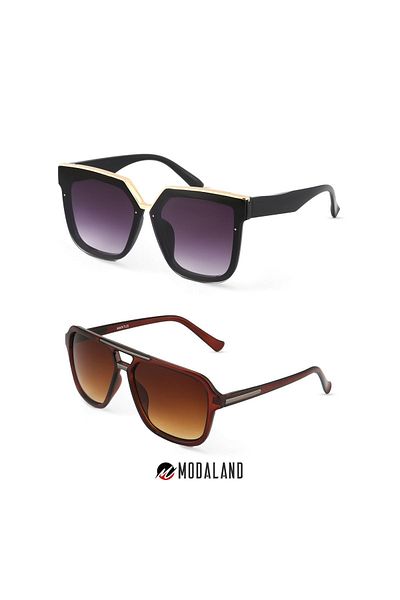 ModaLand Yenis Set3 - 2-Piece Unisex Women's Sunglasses Deal Set