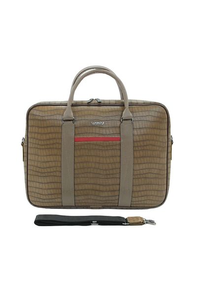 Cambridge Polo Club Crocodile Briefcase Plevr50084 Mink