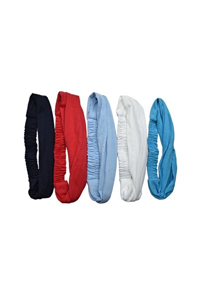 YELPAZE DÜNYASI Set Bandana din Bumbac Pieptanat Elastic Model Parașuta