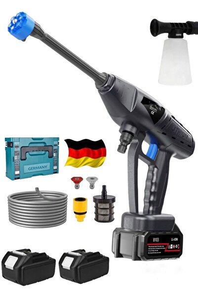 SCHUTZENGER 988V DX Çift Akülü Şarjlı Yüksek Basınçlı Oto Araba Bahçe Yıkama Ve Temizleme Tabancası Makinesi