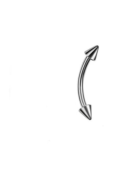 AyçaSilver Surgical Steel Eyebrow-rook Piercing (BAR 8 MM)