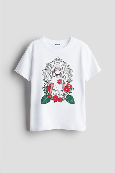 Darkia تي شيرت مطبوع للجنسين من Nature Girl - رسم رسم رسم مخصص