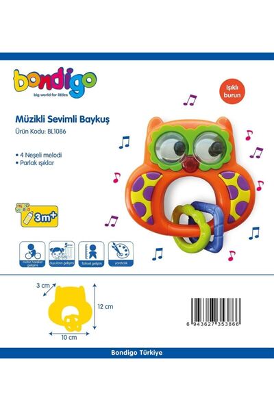 BONDİGO Bl1086 Bondigo Müzikli Sevimli Baykuş