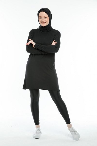 YCG GİYİM Women's Black Tunic