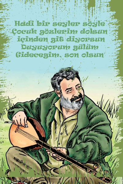 hediyeniburadabul Poster din lemn proiectat de Ahmet Kaya