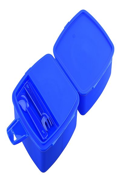 Calke Transformers Kids Lunch Box - 4 Compartments, Square with Fork and Spoon