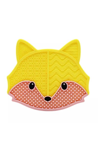 BEAUTY BOX COSMETIC Podloga za čišćenje četkica za šminku, lisičja žuta boja