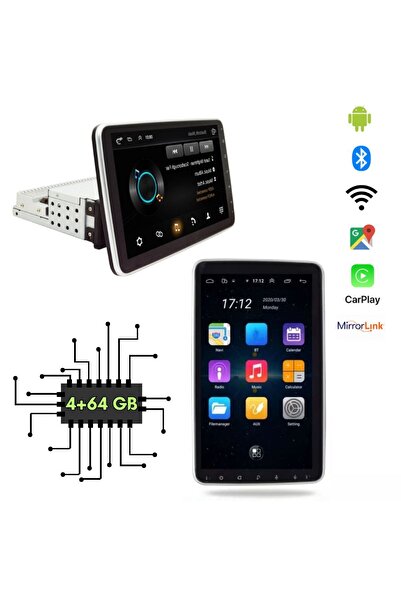 All Avcill 4+64 Gb Universal Android 10 Inç Teyp Mirrorlink/bluetooth/google ...