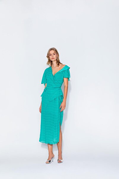 KAMEYA YIRTMAÇLI BÜZGÜLÜ ETEK 24S30411