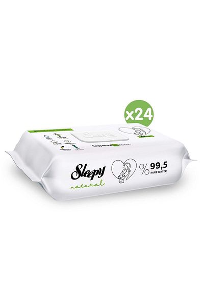 Sleepy Natural Wet Baby Towel 24x90 (2160 Sheets)