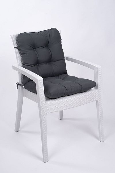 ALTINPAMUK Neva Pofidik Navy Blue Back Chair Cushion with Special Stitched Laces, 44X88 cm