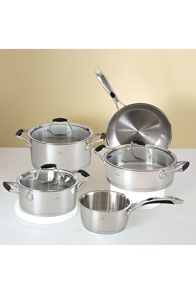 Jumbo Stella Steel 8 Piece Cookware Set