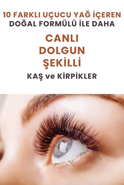 Phrau %100 Doğal Kaş Ve Kirpik Bakım Serumu (10 Doğal Uçucu Yağ + Uygulama Fırçalı)