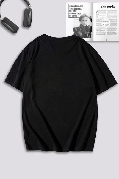 Pisa Art Unisex Ανδρικά και Γυναικεία Μπλουζάκια Τσάμπμπιντζανίας και Lover με στάμπα Oversize Σετ 2 τεμαχίων