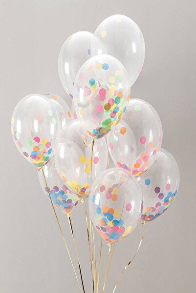 Partifabrik 5 بالونات ملونة مع مخالب شفافة