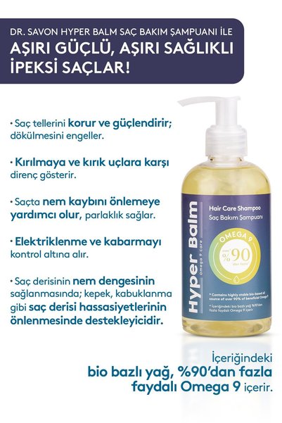 Hyper Balm Saç Bakım Şampuanı - Omega 9 Etkisi