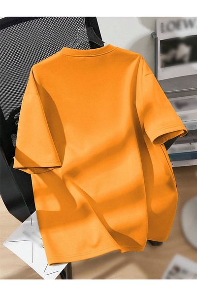 Revasser BROOKLYN Πολύχρωμο Unisex Oversize βαμβακερό μπλουζάκι - Crew Neck