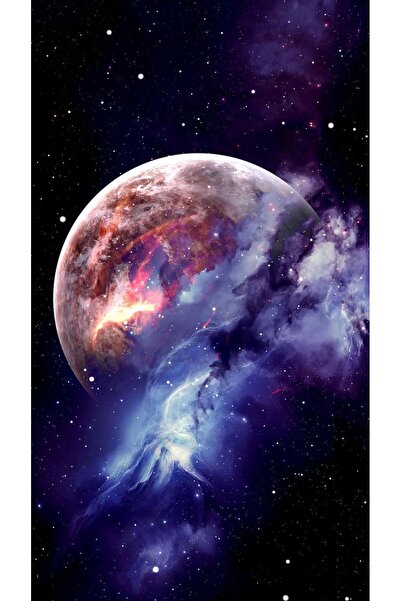 hediyeniburadabul Ξύλινη αφίσα με σχέδιο Πλανήτες