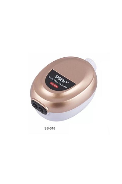 Sobo 3W 2x3.4lt/min Soundless Adjustable Dual Output Aquarium Air Motor - SB-618