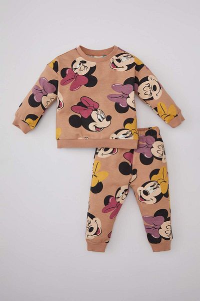 DeFacto Set hanorac și pantaloni de trening pentru fetiță Mickey & Minnie Disney - B1381a523wn