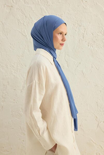 Qef Blue Crepe Shawl Jeans - Daily Use