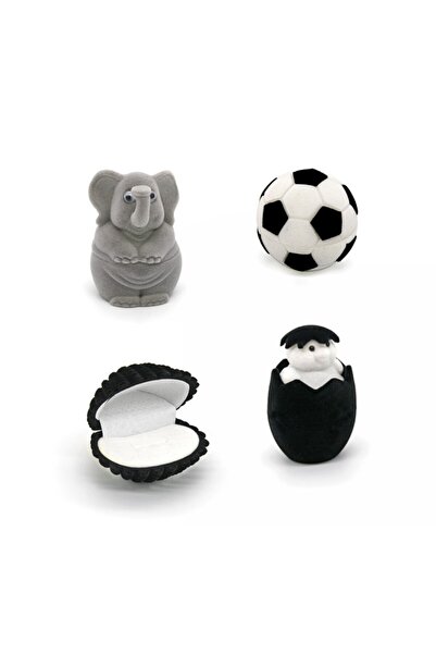 Metro Kuyumculuk Malzemeleri Fil Beşiktaş midye civciv Şekilli Yüzük Kutusu