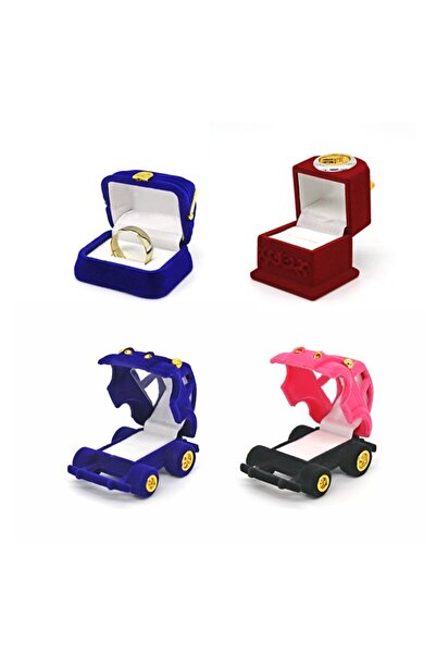 Metro Kuyumculuk Malzemeleri Saat Araba Bavul Şekilli Yüzük Kutusu