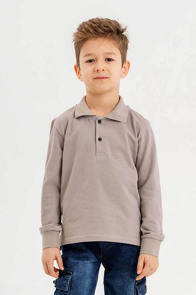 Gold Class Kidswear Shirt Collar Boy Sweatshirt