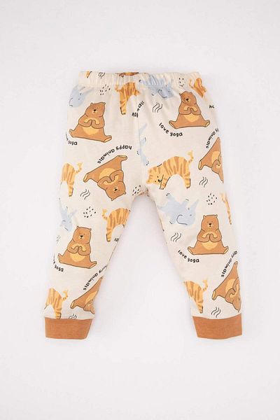 DeFacto Baby Boy Safari Printed Long Sleeve Pajamas Set A9013A523Au