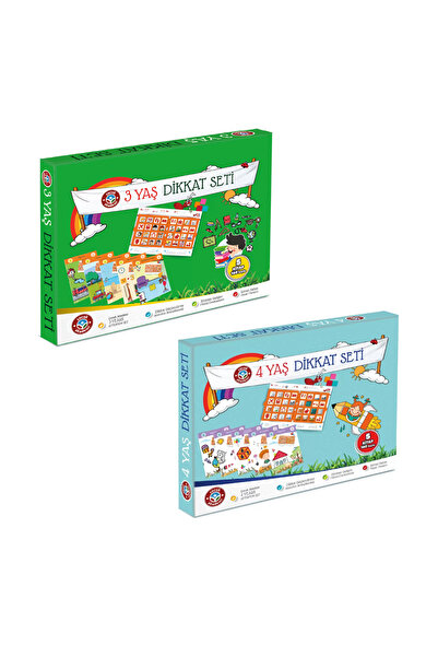 Çocuk Akademi 3 Yaş 4 Yaş Dikkat Seti