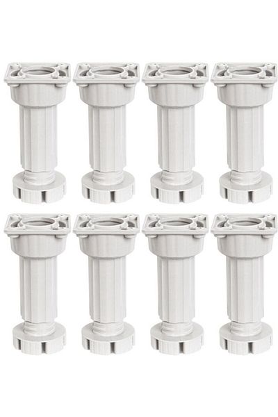 Hafele Adjustable plastic base kitchen cabinet countertop foot 10-15cm (8 pieces)