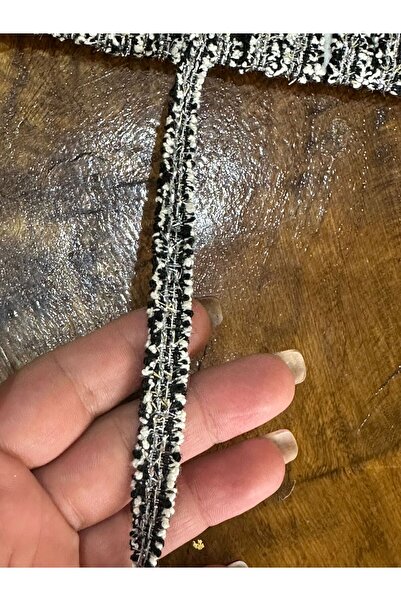 Gönülden Tasarım Crna pletena tkanina, svetla traka - 1 cm, šivaći pribor za ...