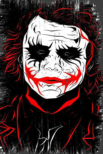 hediyeniburadabul Poster din lemn cu design Joker