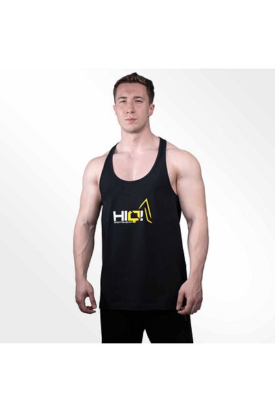 HIQ NUTRITION Black Hiq Tanktop Undershirt - Logo Detailed