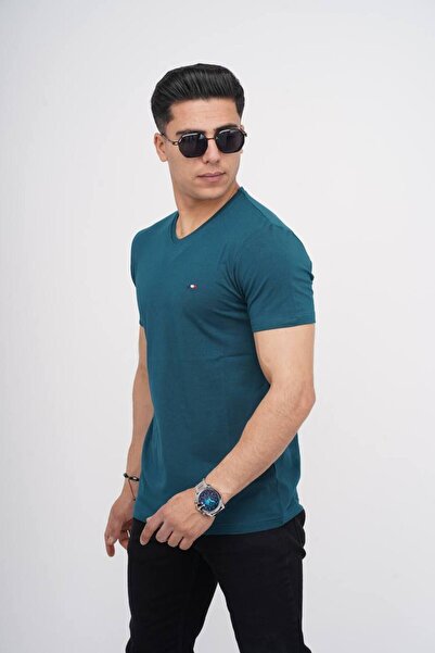 Est Estola Ανδρικό μπλουζάκι Koton Lycra Slim Fit με λαιμόκοψη