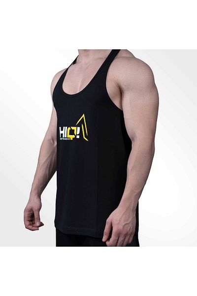HIQ NUTRITION Black Hiq Tanktop Undershirt - Logo Detailed