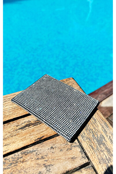 Oasis Life حافظة ترخيص من الحجر الأبيض، حاوية ترخيص مطلية بالحجر الفضي