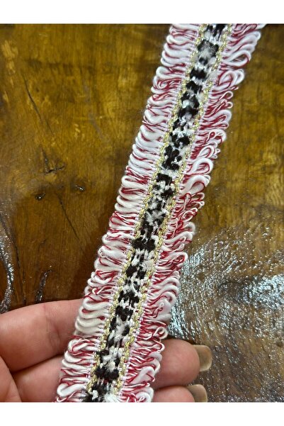 Gönülden Tasarım Πλεκτή κορδέλα 3 εκ. ροζ πλεκτό - διπλό σαρωτικό, αξεσουάρ ρ...